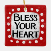 Segen Sie Ihr Herz Ornament (Vorderseite)