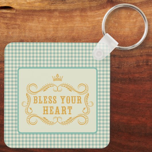 Segen Sie Ihr Herz-Süd-Angebot Schlüsselanhänger (Rückseite)