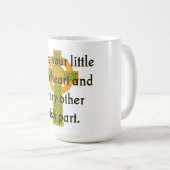 Segen Sie Ihr kleines irisches Herz - irisches Zit Kaffeetasse (VorderseiteRechts)
