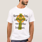 Segen Sie Ihr kleines irisches Herz - irisches Zit T-Shirt (Vorderseite)