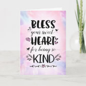 Segen Sie Ihr süßes Herz, weil Sie so freundlich s Karte (Vorderseite)