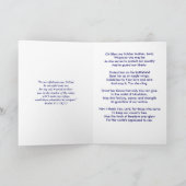 Segen Sie meine Soldnermutter-Gebetskarte Dankeskarte (Innenseite)