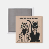 Segen Sie unsere Zuhause Cat Magnete ab Magnet (Vorderseite/Rückseite)