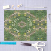 Segen Sie unsere Zuhause-getrocknete Gras Abstrakt Seidenpapier (Handwerk)