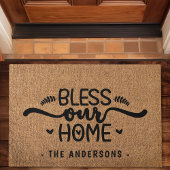 Segen Sie unsere Zuhause Personalisiert Imitate Bu Fußmatte