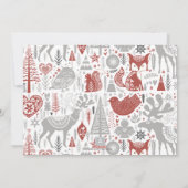 Segen skandinavisches Weihnachts-Foto Feiertagskarte (Rückseite)