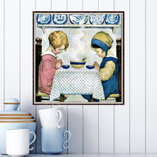 Segen sprechen von Jessie Willcox Smith Poster