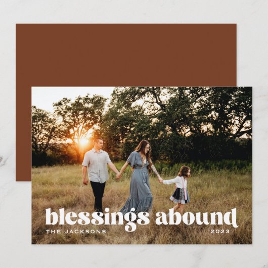 Segen über religiöse Weihnachten (Vorne/Hinten)