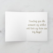 Segen, Umarmungen und Liebe-Katze Karte (Innenseite)