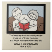 Segen umgibt Sie Fliese (Vorderseite)