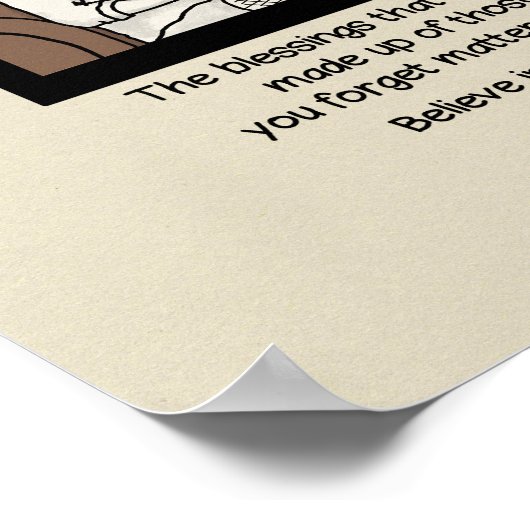 Segen umgibt Sie Poster (Ecke)