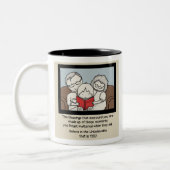 Segen umgibt Sie Zweifarbige Tasse (Links)