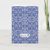 Segen und Erfolg Elegant Damask Jüdisch Karte (Rückseite)