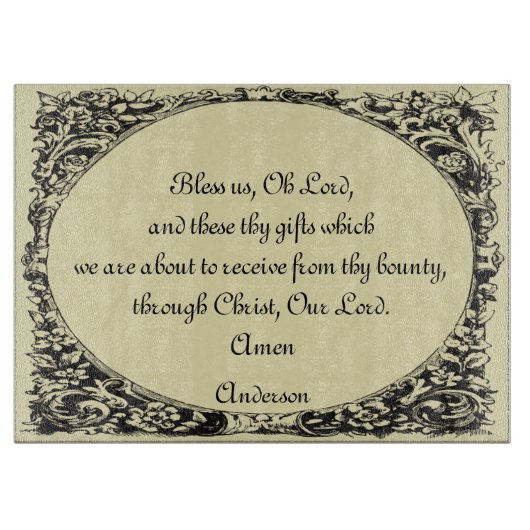 Segen uns, Oh Herr Schneidebrett (Vorderseite)