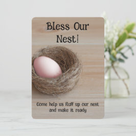 Segen unser Nest, nistendes Party Einladung