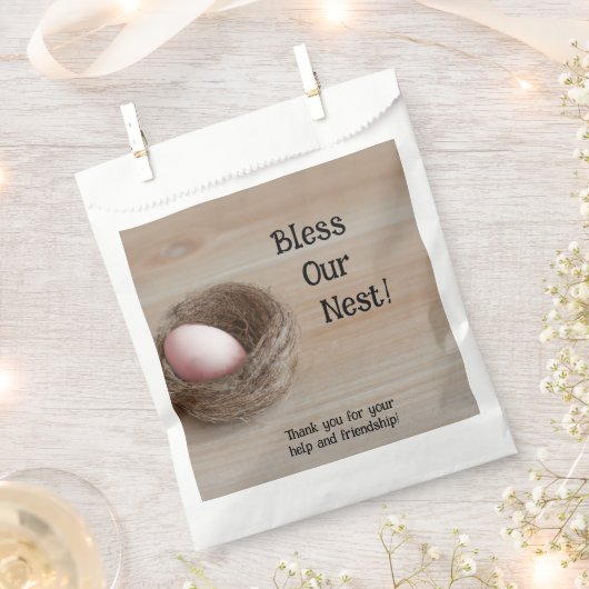 Segen unser Nest, nistendes Party Geschenktütchen (Ausgeschnitten)