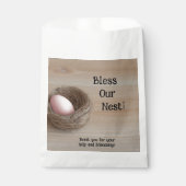 Segen unser Nest, nistendes Party Geschenktütchen (Vorderseite)