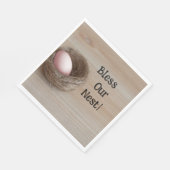 Segen unser Nest, nistendes Party Serviette (Ecke)