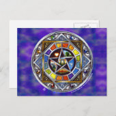 Segen von Elementen auf Postkarte (Vorne/Hinten)