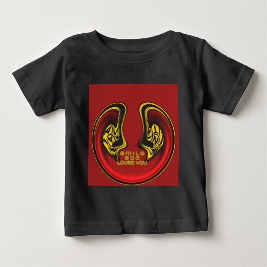 Segen von oben: Gottes Liebe spiritueller Gruß Baby T-shirt (Vorderseite)