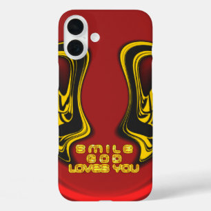 Segen von oben: Gottes Liebe spiritueller Gruß iPhone 16 Plus Hülle