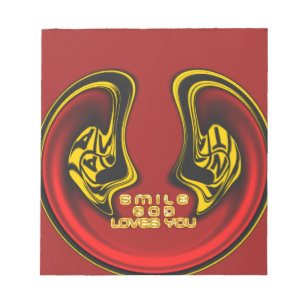 Segen von oben: Gottes Liebe spiritueller Gruß Notizblock