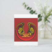 Segen von oben: Gottes Liebe spiritueller Gruß Postkarte (Stehend Vorderseite)