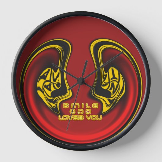 Segen von oben: Gottes Liebe spiritueller Gruß Uhr (Vorderseite)