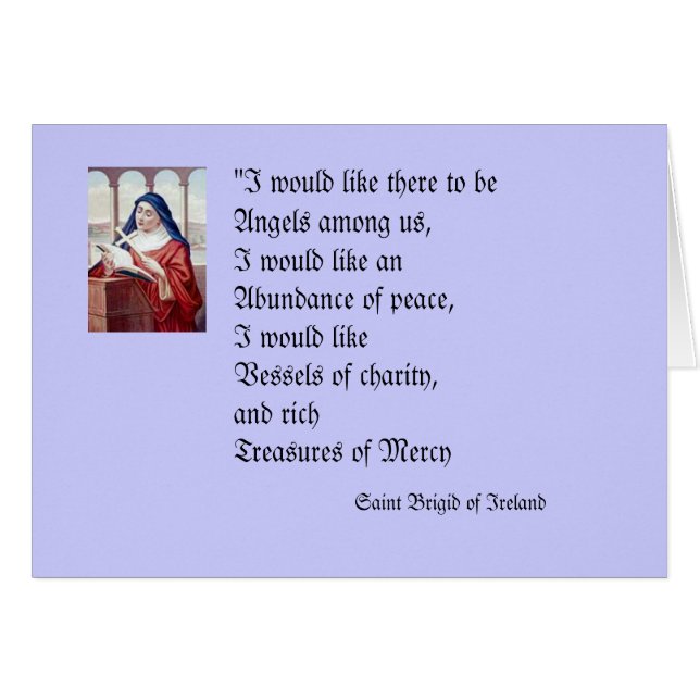 Segen von Saint Brigid (Vorderseite (Horizontal))