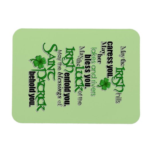 Segen von Saint Patrick Magnet (Horizontal)