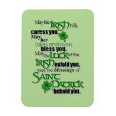 Segen von Saint Patrick Magnet (Vertikal)