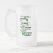 Segen von Saint Patrick Mattglas Bierglas (Links)