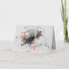 Segen Wasserfarbe Foto Wreath Karte