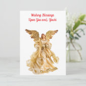 Segen Weihnachtskarte Feiertagskarte (Stehend Vorderseite)