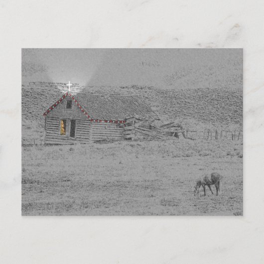 Segen Weihnachtskarte Feiertagspostkarte (Vorderseite)