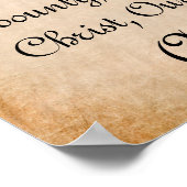 Segen wir, Oh Lord Mealtime Gebet Poster (Ecke)