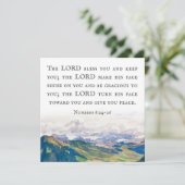 Segen, Zahlen 6:24-26, Wasserfarbenlandschaft (Stehend Vorderseite)