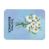 Segen zum Hochzeitstag Bouquet von Daisies Magnet (Horizontal)