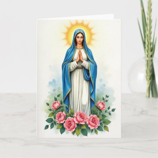 Segensreiche Mutter Gebetskarte Karte (Vorderseite)