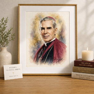 Segensreicher Fulton Sheen Fürbitte-Gebet Heilige Poster