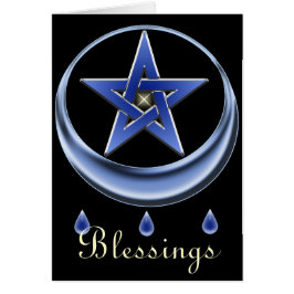 Segensymbol-u. Pentagram-Karte