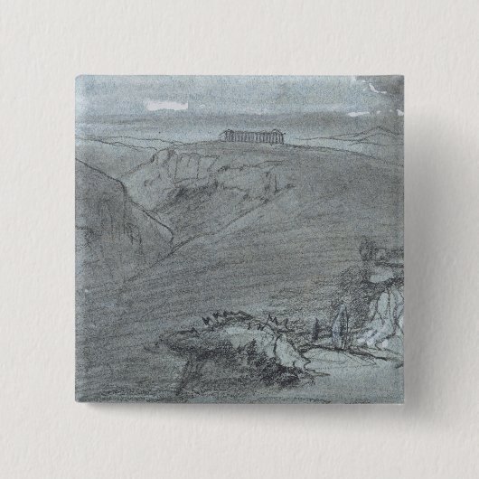 Segesta, "von den Ansichten von Sizilien" (Kreide Button (Vorderseite)