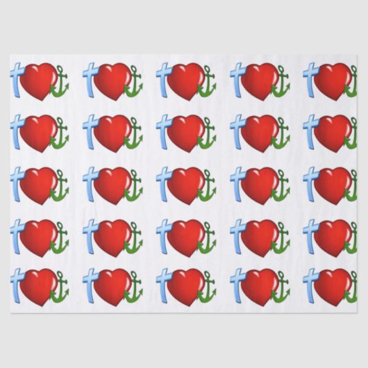 Segler Liebe Jesus Papiertaschentuch Seidenpapier (Vorderseite)