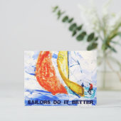 Segler machen es besser Postkarte (Stehend Vorderseite)