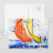 Segler machen es besser Postkarte (Vorne/Hinten)