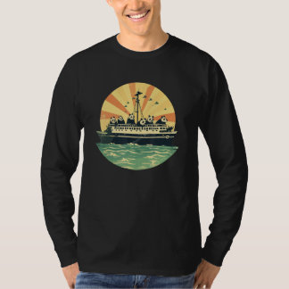 Segler Panda Ozean-Kreuzfahrt Urlaub T-Shirt