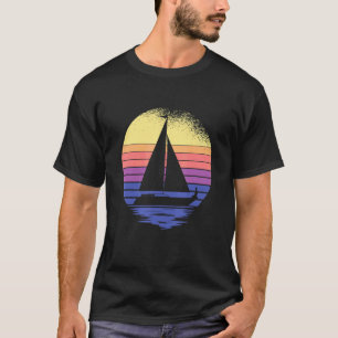 Segler segelt Katamaran Retro Vintage T-Shirt