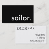 Segler. Visitenkarte (Vorne/Hinten)