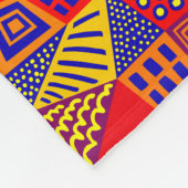 Segmentierte Abstrakt 070717 - Farben 01 Fleecedecke (Ecke)