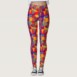 Segmentierte Abstrakt 070717 - Farben 01 Leggings